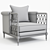 Lattice Entertain You Chair: Elegant and Versatile 3D model small image 3