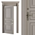 Vintage Cream Door - Set 35 3D model small image 3