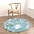 8-Piece Rug Set with Versatile Textures 3D model small image 3