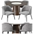 Mebelista 2 Dining Set: sleek, modern, and spacious 3D model small image 1