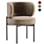 Akiko Chair: Elegant and Modern Furniture 3D model small image 1