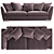 BRONX 230 Furman: Modern Sofa with Fur 3D model small image 2