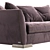 BRONX 230 Furman: Modern Sofa with Fur 3D model small image 3