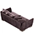 BRONX 230 Furman: Modern Sofa with Fur 3D model small image 5