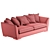 BRONX 230 Furman: Modern Sofa with Fur 3D model small image 7