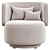 Amaia Swivel Chair: Stylish Comfort for Your Space 3D model small image 2