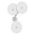 Porcelain Disc Wall Lamp: Lindsey Adelman Branching 3D model small image 3