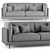 ALFEO Modern Sofa: Stylish & Comfortable 3D model small image 5