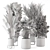 Greenery in Ferm Living Bau Pot 3D model small image 6