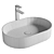 Slim Ceramic Sink: Ravak 550 O 3D model small image 2