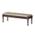 Elegant Maria Silva Bench - Romanian Craftsmanship 3D model small image 1