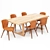 Modern Dining Table Set 3D model small image 1