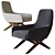 Modern Marlon Lounge Armchair 3D model small image 2