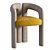 Dudet Chair: Contemporary Elegance by Patricia Urquiola 3D model small image 3