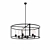Beckman Round Chandelier: Elegant and Stylish 3D model small image 3