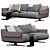 Flexform Bretton - Modern 3D Furniture 3D model small image 2