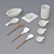 TurboSmooth Ceramic Kitchen Set 3D model small image 6