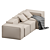 Bonaldo Peanut Sofa: Sleek and Stylish 3D model small image 2