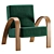 Cozy Chic: GRANDMA LIGHT Armchair 3D model small image 2