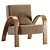 Cozy Chic: GRANDMA LIGHT Armchair 3D model small image 3