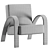 Cozy Chic: GRANDMA LIGHT Armchair 3D model small image 5