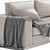 Modern Natuzzi Italia 2-Seater Sofa 3D model small image 6