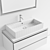 Modern Duravit L-Cube Vanity Set 3D model small image 5