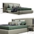 Flou Amal Double Bed - Stylish and Spacious 3D model small image 1