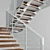 Sleek Modern Interior Stair 3D model small image 4