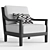 Restoration Hardware Miramar Aluminum Lounge Chair 3D model small image 1