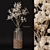 Eternal Blooms: Dry Flower Design 3D model small image 1