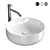 Sleek White Nolita Sink 3D model small image 1