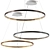 Bronze Circle Pendant Lamp 3D model small image 1