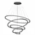 Contemporary Black LED Chandelier 3D model small image 2