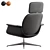 Contemporary Leather Armchair 3D model small image 3