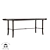 Aristo Oval Dining Table - Elegant Aluminum Design 3D model small image 1