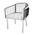 Luxury Italian Leather Dining Chair 3D model small image 6