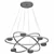 Elegant Ring Frame Chandelier 3D model small image 2