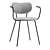 Elegant Armrest Chair Melt 3D model small image 3