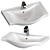 Clever 6 Washbasin with Mixer 3D model small image 1