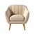 Elegant Doria Armchair: Perfect for Any Sofa 3D model small image 2