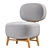Modern Bun Chair Plus Design 3D model small image 1
