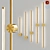 Brass Ion Wall Lamp 3D model small image 1