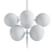 Mid-Century Marais Pointe Chandelier 3D model small image 2