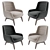 Luxury Belt Armchair: Exquisite Comfort & Style 3D model small image 2