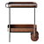 Sleek Walnut Bar Cart 3D model small image 6