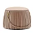 Ribbon Pouf: Elegant and Stylish Accent 3D model small image 1