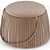 Ribbon Pouf: Elegant and Stylish Accent 3D model small image 2