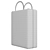 House Ladies Bag | White and Black Leather 3D model small image 6