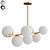 Sphere & Stem Chandelier 3D model small image 1